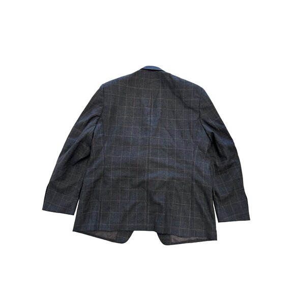 LAUREN RALPH LAUREN Mens Gray Tan Wool Plaid Blazer Size 44R - Picture 6 of 7